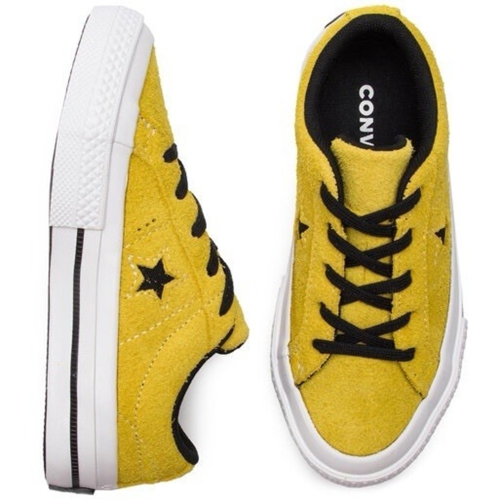 Converse One Star Premium Yellow Suede Vintage Unisex Women 6 Men 4 Sworn To Fun